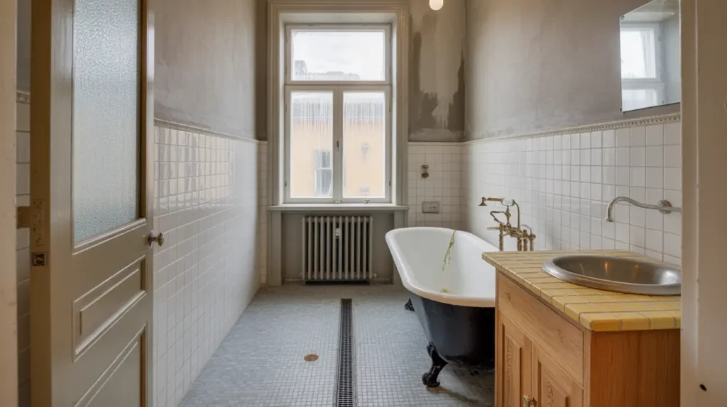 totalrenovering av badrum i sekelskiftesl genhet i majorna g teborg