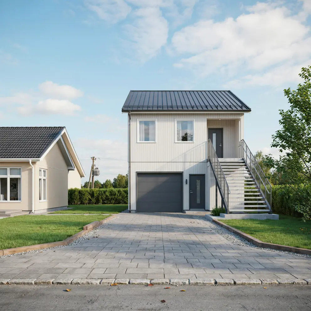 bygga garage med overvaning bodel goteborg vastsverige
