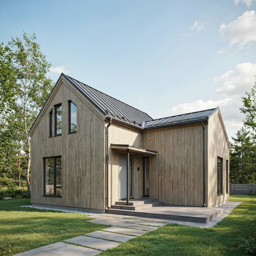 bygga hus i losvirke trahus arkitektritade villa goteborg vastsverige